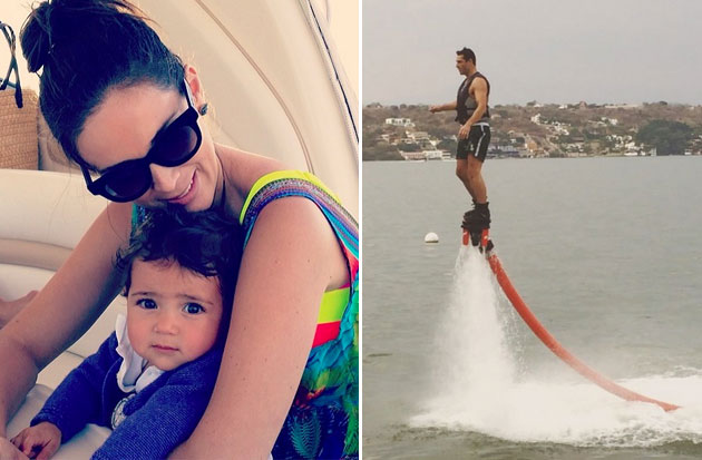 Jacqueline Bracamontes de vacaciones con la familia