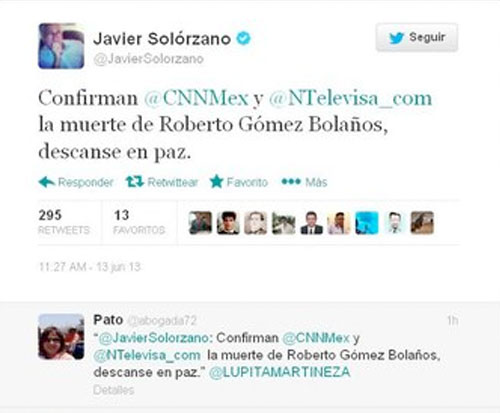 tuiter javier solorzano